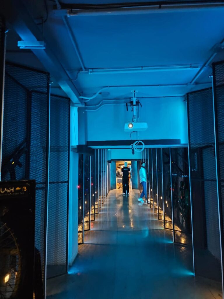 Laser tag entrance at Rush B