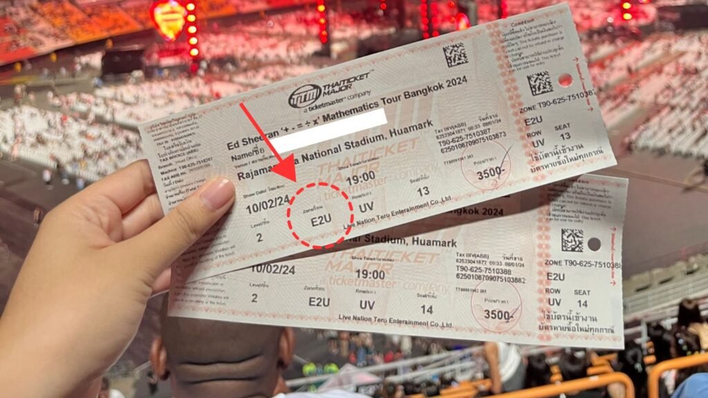 Concert Tickets for Ed Sheeran Bangkok at Rajamangala Stadium