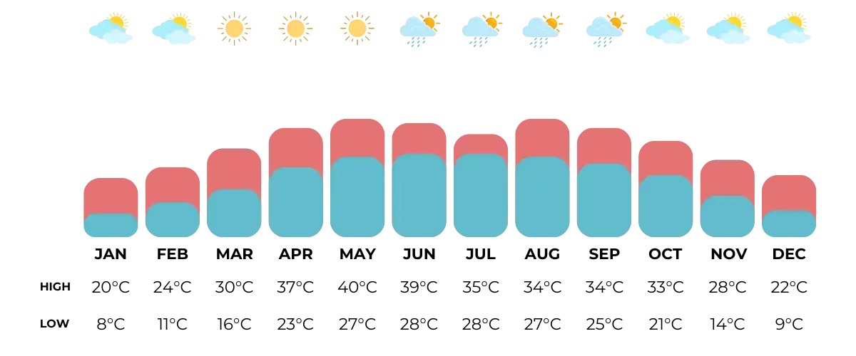 delhi temperatures